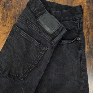 Polo Ralph Lauren Varick Slim Straight Jeans Mens 30/30 Black Faded Denim